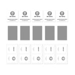 5pcs ENKAY Thickened Glue No White Edge High Aluminum-silicon Tempered Glass Film, For iPhone Fold Outer Screen, For iPhone 18 Pro, For iPhone 18 Pro Max, For iPhone 17 Pro Max, For iPhone 17 Pro, For iPhone 17, For iPhone Air