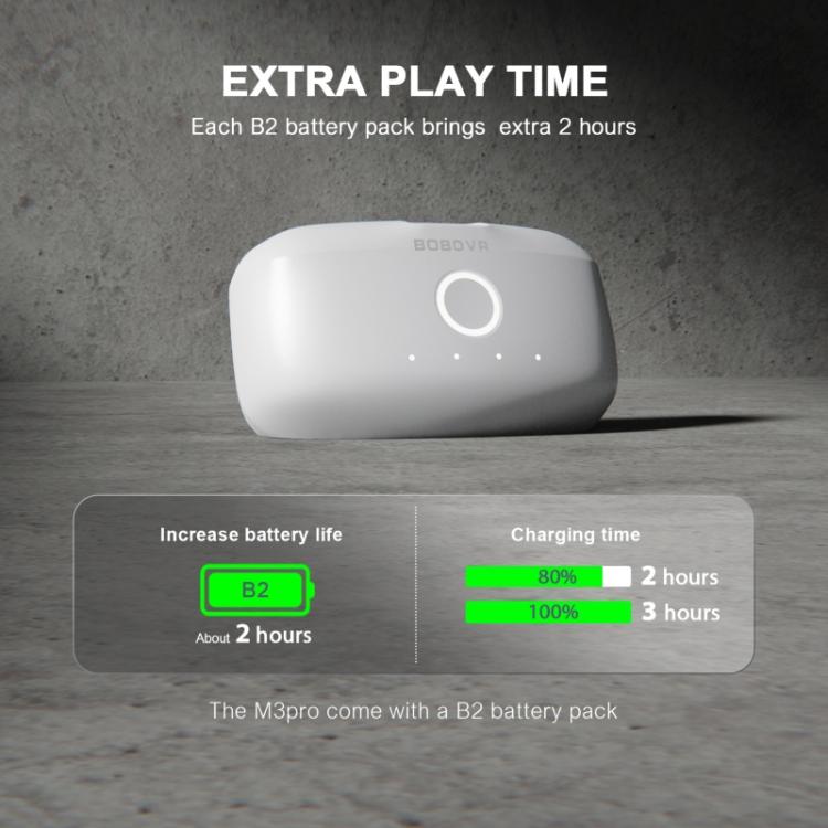 BOBOVR M3 Pro For Meta Quest 3S / 3 VR Head Strap with 5200mAh Battery Pack, M3 Pro