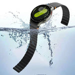 ウェービーグレインステッチマグネティックシリコンウォッチバンド、Samsung Galaxy Watch 7 / 6 / 5 / 4用