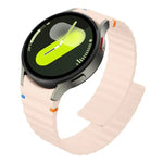 ウェービーグレインステッチマグネティックシリコンウォッチバンド、Samsung Galaxy Watch 7 / 6 / 5 / 4用