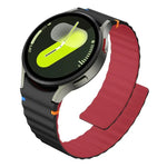 ウェービーグレインステッチマグネティックシリコンウォッチバンド、Samsung Galaxy Watch 7 / 6 / 5 / 4用
