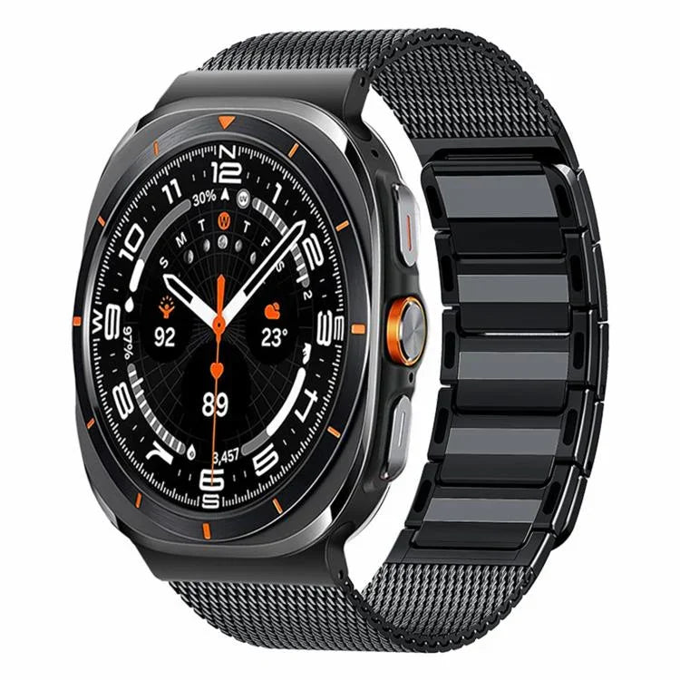 マグネティック織りI字型ステンレススチールウォッチバンド、Samsung Galaxy Watch Ultra 47mm / Ultra 2025用