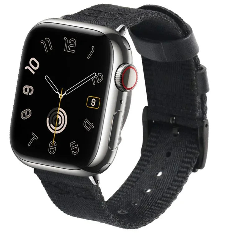 クイックリリースバックルキャンバス織りナイロン時計バンド、Apple Watch 46mm / 49mm / 45mm / 44mm用、Apple Watch 42mm / 41mm / 40mm / 38mm用