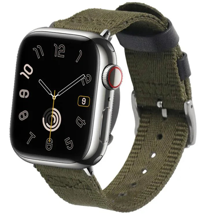 クイックリリースバックルキャンバス織りナイロン時計バンド、Apple Watch 46mm / 49mm / 45mm / 44mm用、Apple Watch 42mm / 41mm / 40mm / 38mm用