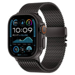 メタル留め具 粗いメッシュ ミラノステンレススチールウォッチバンド、Apple Watch 46mm / 49mm / 45mm / 44mm用