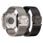 メタル留め具 粗いメッシュ ミラノステンレススチールウォッチバンド、Apple Watch 46mm / 49mm / 45mm / 44mm用