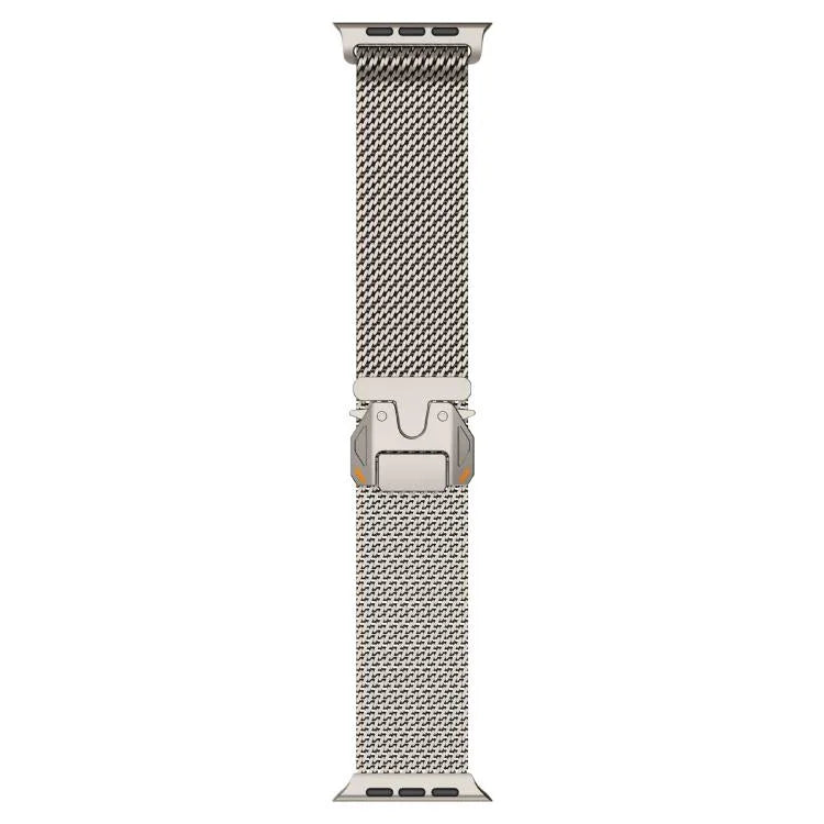 メタル留め具 粗いメッシュ ミラノステンレススチールウォッチバンド、Apple Watch 46mm / 49mm / 45mm / 44mm用