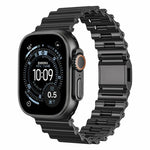 オーシャンウェーブマグネットバックル ステンレススチールウォッチバンド、Apple Watch 46mm / 49mm / 45mm / 44mm用