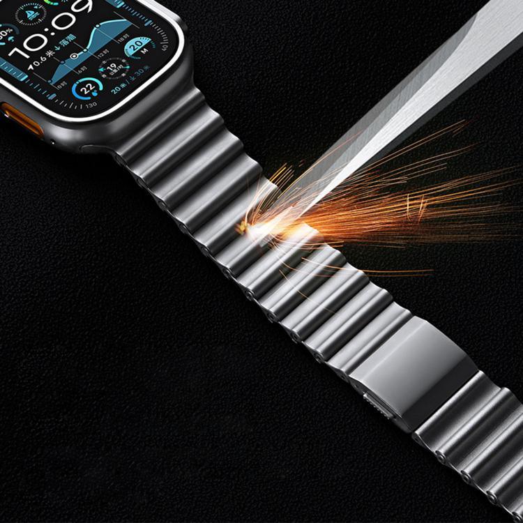 オーシャンウェーブマグネットバックル ステンレススチールウォッチバンド、Apple Watch 46mm / 49mm / 45mm / 44mm用