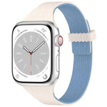ウォーターウッドグレイン 小さなウエストマグネットシリコンウォッチバンド、Apple Watch 46mm / 49mm / 45mm / 44mm用、Apple Watch 42mm / 41mm / 40mm / 38mm用