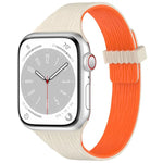 ウォーターウッドグレイン 小さなウエストマグネットシリコンウォッチバンド、Apple Watch 46mm / 49mm / 45mm / 44mm用、Apple Watch 42mm / 41mm / 40mm / 38mm用