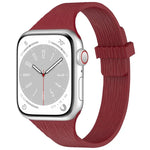 ウォーターウッドグレイン 小さなウエストマグネットシリコンウォッチバンド、Apple Watch 46mm / 49mm / 45mm / 44mm用、Apple Watch 42mm / 41mm / 40mm / 38mm用