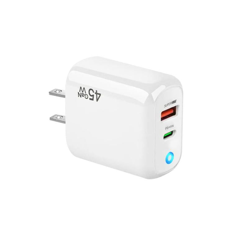 GaN 45W PD3.0 + QC3.0 完全互換プロトコル充電器 ノートパソコン / タブレット用、USプラグ、USプラグ