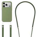 クロスボディ模造ナイロン磁気液体ポップアップアニメーション液体シリコンスマホケース、iPhone 17 Pro Max用、iPhone 17 Pro用、iPhone 17用