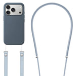クロスボディ模造ナイロン磁気液体ポップアップアニメーション液体シリコンスマホケース、iPhone 17 Pro Max用、iPhone 17 Pro用、iPhone 17用