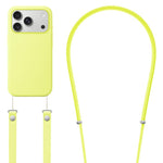 クロスボディ模造ナイロン磁気液体ポップアップアニメーション液体シリコンスマホケース、iPhone 17 Pro Max用、iPhone 17 Pro用、iPhone 17用