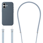 クロスボディ模造ナイロン磁気液体ポップアップアニメーション液体シリコンスマホケース、iPhone 17 Pro Max用、iPhone 17 Pro用、iPhone 17用