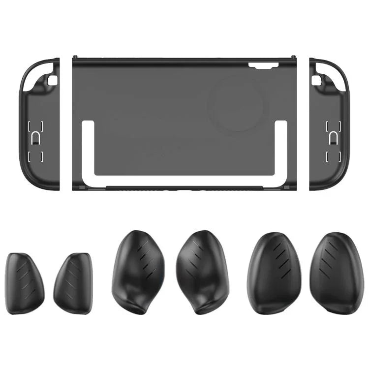 分割式コンソール保護ケース 3セットの交換可能グリップ付き（大・中・小）、Nintendo Switch 2用