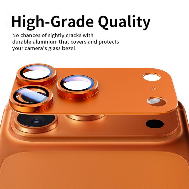 Kalebol アーマー 全面カバーメタルレンズリングプロテクターフィルム、iPhone 17 Pro Max用、iPhone 17 Pro用