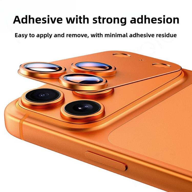 Kalebol アーマー 全面カバーメタルレンズリングプロテクターフィルム、iPhone 17 Pro Max用、iPhone 17 Pro用