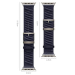 スタイルH ツイルナイロンウォッチバンド、Apple Watch 46mm / 49mm / 45mm / 44mm用、Apple Watch 42mm / 41mm / 40mm / 38mm用
