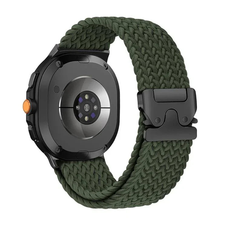パラシュートバックル伸縮ナイロン編みウォッチバンド、Samsung Galaxy Watch8 / Watch8 Classic用