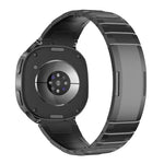 カーブクイックリリースバタフライバックルステンレススチールウォッチバンド、Samsung Galaxy Watch Ultra 47mm / Ultra 2025用、Samsung Galaxy Watch8 / Watch8 Classic用