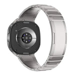 カーブクイックリリースバタフライバックルステンレススチールウォッチバンド、Samsung Galaxy Watch Ultra 47mm / Ultra 2025用、Samsung Galaxy Watch8 / Watch8 Classic用