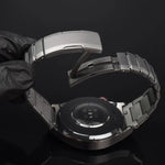 カーブクイックリリースバタフライバックルステンレススチールウォッチバンド、Samsung Galaxy Watch Ultra 47mm / Ultra 2025用、Samsung Galaxy Watch8 / Watch8 Classic用