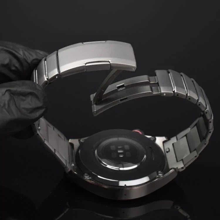 カーブクイックリリースバタフライバックルステンレススチールウォッチバンド、Samsung Galaxy Watch Ultra 47mm / Ultra 2025用、Samsung Galaxy Watch8 / Watch8 Classic用