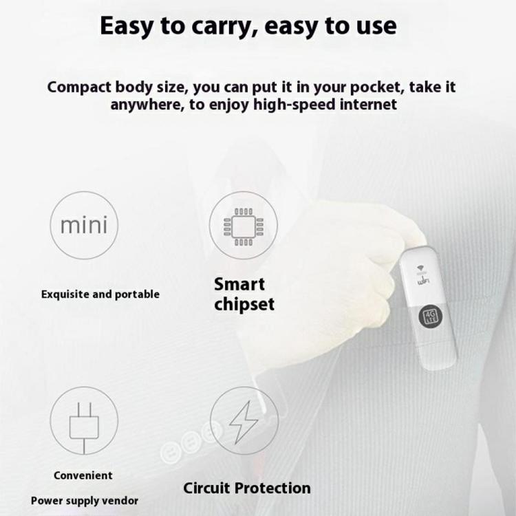 U6-E8 ユーラシア版 SIMカード USB WiFiドングル 旅行用ポータブルWiFiホットスポット 4G LTE UFIモデム