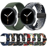 マグネティックスナップ伸縮ナイロン編みウォッチバンド、Samsung Galaxy Watch8 / Watch8 Classic用