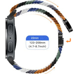 マグネティックスナップ伸縮ナイロン編みウォッチバンド、Samsung Galaxy Watch8 / Watch8 Classic用