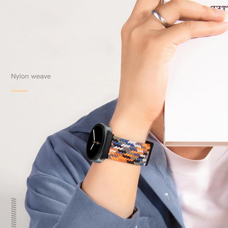 マグネティックスナップ伸縮ナイロン編みウォッチバンド、Samsung Galaxy Watch8 / Watch8 Classic用