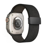 単色マグネットスナップ4本編みエラスティックナイロンウォッチバンド、Apple Watch 46mm / 49mm / 45mm / 44mm用、Apple Watch 42mm / 41mm / 40mm / 38mm用