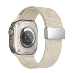 単色マグネットスナップ4本編みエラスティックナイロンウォッチバンド、Apple Watch 46mm / 49mm / 45mm / 44mm用、Apple Watch 42mm / 41mm / 40mm / 38mm用