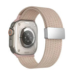 単色マグネットスナップ4本編みエラスティックナイロンウォッチバンド、Apple Watch 46mm / 49mm / 45mm / 44mm用、Apple Watch 42mm / 41mm / 40mm / 38mm用