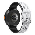 二色彫刻シリコンウォッチバンド、Samsung Galaxy Watch8 / Watch8 Classic用