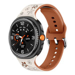 二色彫刻シリコンウォッチバンド、Samsung Galaxy Watch8 / Watch8 Classic用