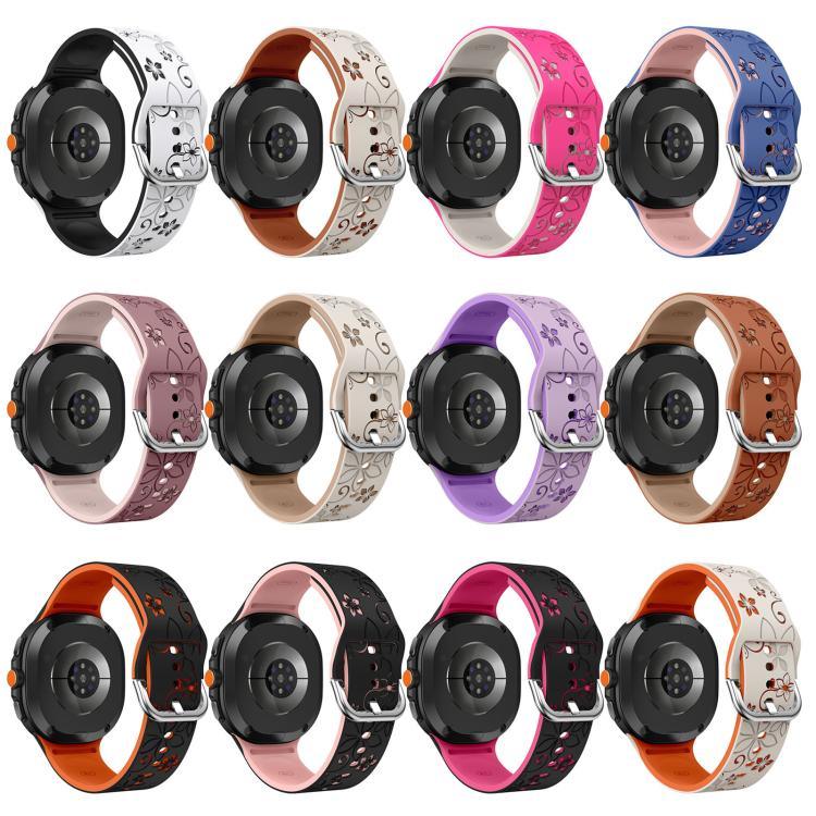 二色彫刻シリコンウォッチバンド、Samsung Galaxy Watch8 / Watch8 Classic用