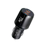 TE-P66 75W Type-C x 2 PD45W デュアルポート急速充電車載充電器、TE-P66