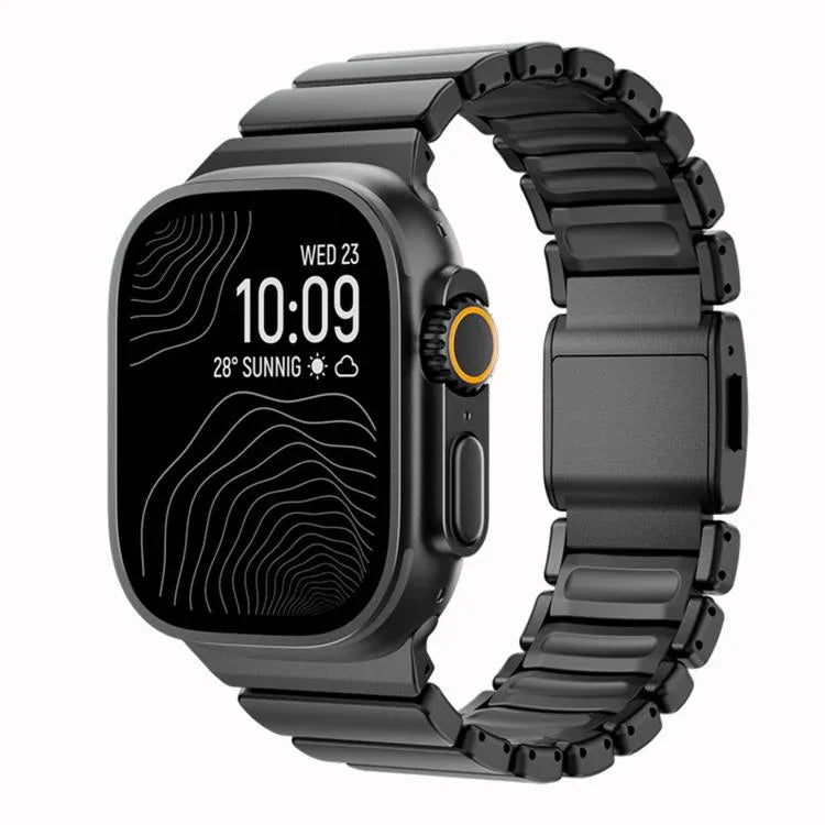 Norman 磁気バックル チタンメタルウォッチバンド、Apple Watch 46mm / 49mm / 45mm / 44mm用