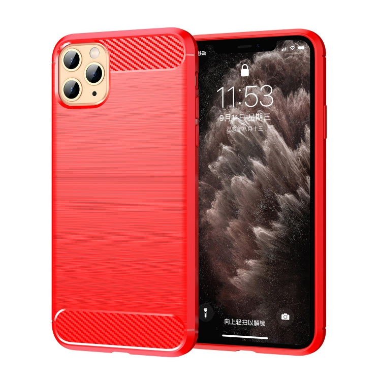 Brushed Texture Carbon Fiber TPU Case for iPhone XI 2019, For iPhone 11 Pro