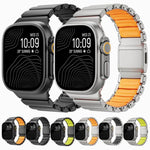 Norman 磁気バックル チタンメタルウォッチバンド、Apple Watch 46mm / 49mm / 45mm / 44mm用