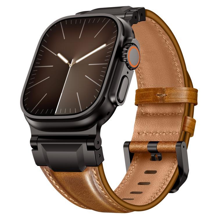 アーマースタイル レザーウォッチバンド、Apple Watch 46mm / 49mm / 45mm / 44mm用