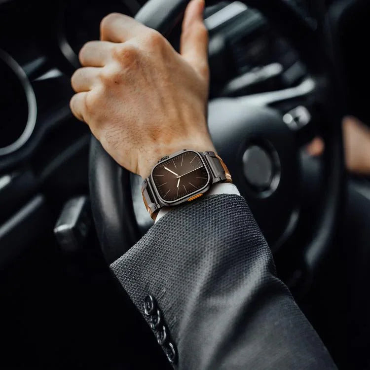 アーマースタイル レザーウォッチバンド、Apple Watch 46mm / 49mm / 45mm / 44mm用