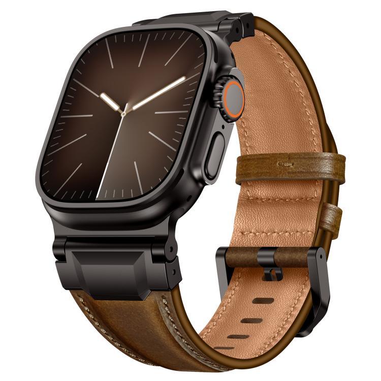 アーマースタイル レザーウォッチバンド、Apple Watch 46mm / 49mm / 45mm / 44mm用