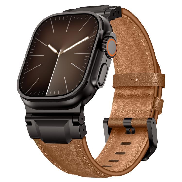 アーマースタイル レザーウォッチバンド、Apple Watch 46mm / 49mm / 45mm / 44mm用