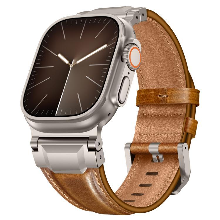 アーマースタイル レザーウォッチバンド、Apple Watch 46mm / 49mm / 45mm / 44mm用