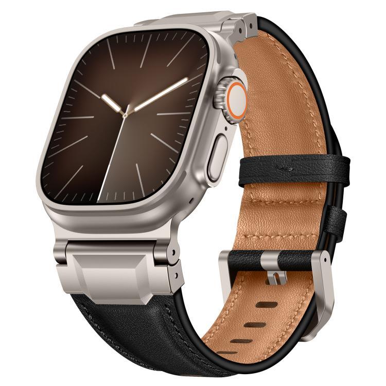 アーマースタイル レザーウォッチバンド、Apple Watch 46mm / 49mm / 45mm / 44mm用